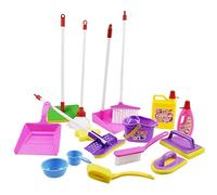 Uanqfegy Ensemble de Jouets de Nettoyage pour Enfants, Faire Semblant Balai pulvérisateur, vadrouille, Pelle à poussière, Jeu rôle Domestique pour Les 3 à 6 Ans