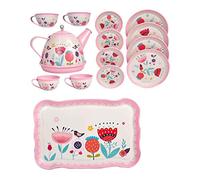 Uanqfegy Ensemble de thé pour Enfants, Jeu de Simulation, Cuisine, Dessert, Biscuits, Plateau théière pour Filles et garçons