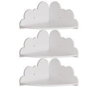 Uanqfegy Ensemble d'étagères flottantes d'angle de 3, étagères murales créatives en Bois en Bois pour Chambre à Coucher, Salle de Bain et Cuisine