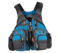 Uanqfegy Gilet de Sauvetage de pêche réglable avec Mousse, Veste Multi-Poches Respirante pour Le Kayak et la sécurité Aquatique