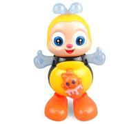 Uanqfegy Jouet sensoriel pour bébé, Abeille électrique avec Musique et lumières, Jouet de développement Dansant pour Les Voyages, Les Jeux à la Maison, Les Enfants