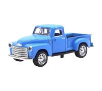Uanqfegy Little Blue Truck Toy Pull Back - Camionnette Jouet Vintage avec Porte Qui s'ouvre, Petit modèle de Voiture en Alliage pour la Maison, Le Bureau, l'armoire, la bibliothèque