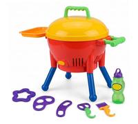 Uanqfegy Machine à Bulles Automatique pour Enfants, Ensemble de Jeu de Grill, Jouet d'extérieur Portable pour Cour, Plage, Camping, fête