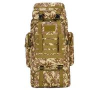 Uanqfegy Sac à dos de randonnée étanche - Sac à dos de camping capacité, camouflage résistant aux déchirures 56-75L(A)