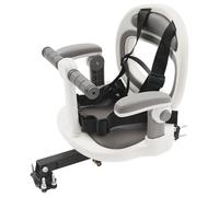 Uanqfegy Siège de vélo Rotatif pour Enfant à Montage Avant avec Double Verrouillage sécurisé - Siège de vélo pour Enfants 1 à 6 Ans, accoudoirs réglables, Installation Facile (Blanc)