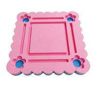 Uanqfegy Table de Mahjong Flottante pour Piscine, Plateau de Jeu Mahjong Pliable en EVA, Table Flottante Stable avec Supports à Carreaux et Porte-gobelets, Style1