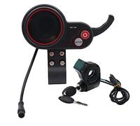 Uanratg QS-S4 36V-60V Écran LCD Accélérateur au Pouce + Clé de Verrouillage D'Allumage Câble Long pour Zero 8 9 10 8X 10X Scooter Électrique 6PIN Accessoires pour Scooter Électrique