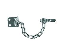 UAP Chaîne de porte étroite pour sécurité de porte, parfaite pour serrure de porte d'entrée, entrebâilleur de porte, limiteur de porte pour porte en bois et UPVC (chrome poli)