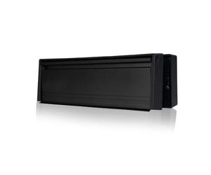 UAP MailPlate 10 Pouces : Boîte aux Lettres en Noir pour Porte d'entrée, boîte aux Lettres télescopique pour Portes en PVC d'une épaisseur de 20 à 40 mm.