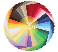 UAP28MX100 Lot de 100 feuilles de papier cartonné coloré - 50 couleurs mélangées, 21,6 x 27,9 cm d'épaisseur, 180 g/m²/29,5 kg, pour la fabrication de cartes, les loisirs créatifs, le scrapbooking
