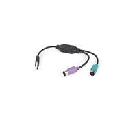 uaps12-bk usb ps 2 noir, vert, violet adaptateur et connecteur de câbles