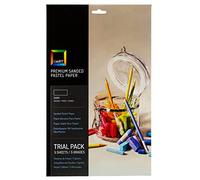 UART Feuilles de papier pastel foncé poncées pour pastel, crayon de couleur et fusain, lot d'essai, 5 grains, 15,2 x 27,9 cm