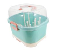 UAUWBRZ Égouttoir à biberons portable de grande capacité avec couvercle - Organiseur de cuisine portable pour cuisine