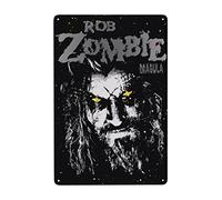 UAXEROU Plaque en métal vintage Rob Singer Zombie pour jardin, garage, maison, café, décoration murale, affiche, 20,3 x 30,5 cm