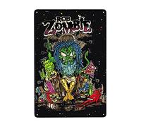 UAXEROU Plaque en métal vintage Rob Singer Zombie pour jardin, garage, maison, café, décoration murale, affiche, 20,3 x 30,5 cm
