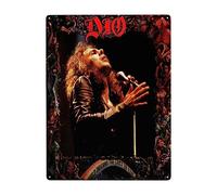UAXEROU Ronnie Rock James Singer Dio Plaque métallique vintage en métal pour jardin, garage, maison, café, décoration murale 30,5 x 40,6 cm