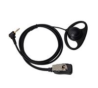 UAYESOK 1 paire d'écouteurs de sécurité 2,5 mm en forme de D avec microphone pour Motorola Talkabout TLKR T61 T62 T80 T81 T82 T92 Cobra Radio