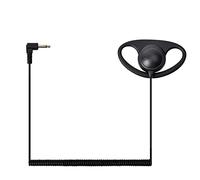 UAYESOK 3.5mm 1 Pin Récepteur/Écouter Seulement Sécurité D Forme Oreille Crochet Casque pour Radio Bidirectionnelle Motorola Kenwood Vertex Yaesu Haut-Parleur Mic