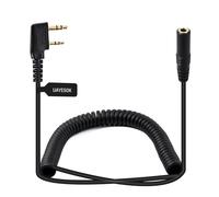 UAYESOK Adaptateur de Casque Talkie Walkie K 2 Broches vers Câble Audio 3,5 mm,Compatible avec Baofeng UV5R 888S Kenwood TK-3501 TK-3701 Quansheng Retevis pour Radio Bidirectionnelle