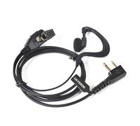 UAYESOK | Casque PTT en forme de G | 2 broches pour radio | Compatible avec les talkies walkies Midland des séries G7/G7XT/G7 Pro/G9/G9 Plus/G9 Pro & XT Midland Standard 2 broches