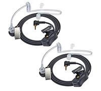 UAYESOK Covert Lot de 2 écouteurs pour talkie-walkie 1 broche 2,5 mm avec microphone PTT pour Motorola Talkabout TLKR T42 T60 T61 T62 T80 T82 Extreme T92 H2O