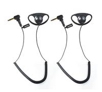 UAYESOK Écouteur 3,5 mm, en forme de D, écoute uniquement à broche unique, écouteur radio à broche unique, prise jack 3,5 mm, casque pour Motorola Hytera Kenwood Security Police Ham
