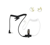 UAYESOK Écouteur de Casque de Surveillance de 2,5 mm pour récepteur/écoute Uniquement avec Tube de Bobine Acoustique à Couverture d'air et Une Paire d'embouts Moyens pour Radio Motorola Yaesu Kenwood