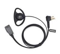 UAYESOK Écouteur radio 2 broches en forme de D pour talkie-walkie Motorola CP040 DP1400 GP88 GP300 XT420 XT460 Hytera PD405 PD505 BD505 Casque radio avec microphone PTT (1 pièce)