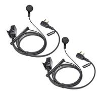 UAYESOK Écouteurs intra-auriculaires pour talkie-walkie avec micro compatible avec radio bidirectionnelle Kenwood TK-3401 TK-3501 Protalk Baofeng UV-5R 888S H777 Retevis Esynic Wouxun (2 pièces)