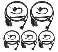 UAYESOK Écouteurs Talkie-Walkie Forme G 2 Broches Micro PTT Radio Bidirectionnelle Motorola CP040 DP1400 GP300 XT420 XT460 Hytera PD405 PD505 (5 pièces)