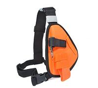 UAYESOK Étui de Poitrine pour Talkie-walkie avec Sangle en Nylon pour Radio bidirectionnelle BAOFENG Motorola Midland Icom Cobra Orange