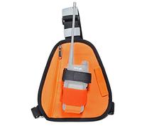 UAYESOK Étui pour Radio élargi - Porte Radio Poitrine Harnais avec Pochette Sacoche Holster Walkie Talkie Poche Gilet Tactique aec Sangle en Nylon pour Motorola Baofeng Icom Midland President (Orange)