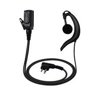 UAYESOK G-Form Écouteurs talkie-walkie de sécurité avec microphone PTT 2 broches pour Motorola CP040 DP1400 CLS1110 CLS1410 Hytera Midland G18 Radio bidirectionnelle
