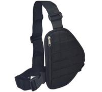 UAYESOK - Harnais de poitrine pour talkie-walkie, poche tactique Molle et poche pour épaule, sangle en nylon réglable pour veste de sac pour Motorola Baofeng Icom Midland President PMR446