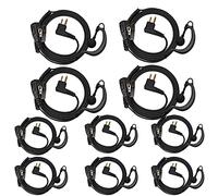 UAYESOK Lot de 10 écouteurs radio de sécurité à 2 broches avec micro PTT compatible avec Motorola CP040 DP1400 XT420 TX460 GP300 GP340 Hytera PD505 Midland G15 G18