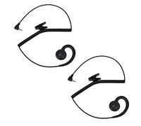 UAYESOK Lot de 2 écouteurs pour haut-parleur et micro de 2,5 mm avec crochet pour écoute uniquement la police pour radio bidirectionnelle, émetteur-récepteur jambon