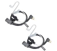 UAYESOK Lot de 2 écouteurs pour talkie-walkie 2 broches pour Motorola DP1400 CP040 GP300 XT420 XT460 Hytera PD405 PD505 TC620 Radio bidirectionnelle avec tube acoustique intra-auriculaire et