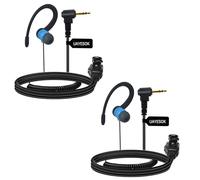 UAYESOK Lot de 2 écouteurs pour talkie-walkie à 1 broche 2,5 mm, type G, casque de sécurité avec micro PTT compatible avec Motorola Talkabout TLKR T92 H20 PMR446 T60 T80 T82 XT180 Radio