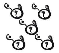 UAYESOK Lot de 5 oreillettes radio bidirectionnelles 2 broches en forme de G avec microphone PTT pour talkie-walkie Motorola CP040 CP200 GP300 DP1400 CLS1110 CLS1410 Hytera Midland