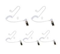 UAYESOK Lot de 5 tubes acoustiques de rechange pour talkie-walkie avec écouteurs intra-auriculaires en forme de champignon pour Motorola Kenwood Baofeng Icom Security