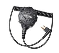 UAYESOK Microphone à 2 broches pour Motorola DP1400 CP040 GP300 GP88 XT420 XT460 CLS1410 CLS1110 Hytera PD405 PD505 Midland G15 G18