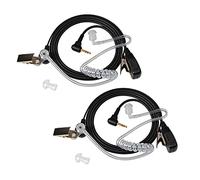 UAYESOK Oreillette acoustique de surveillance à air caché, 1 broche 2,5 mm avec micro PTT pour Motorola Talkabout TLKR T92 H2O T60 T80 T82 T60 T62 T81 XT180 Cobra Security 2 voies radio (2 pièces)