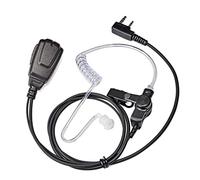 UAYESOK Oreillette de Radio de Surveillance avec Tube Acoustique à 2 Branches avec Microphone PTT et Ecouteur pour Kenwood TK3501 Protalk Baofeng UV5R 888S TYT Anytone eSnyic RT24 RT27 Walkie Talkie