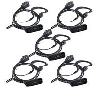 UAYESOK Oreillette en Forme de G pour Talkie-walkie Multi-Broches, Casque Radio de Police de sécurité avec Micro PPT, pour Motorola DP3400 DP3401 DP3600 DP3601 DP4400 DP4800 DP4801 Radio (5 Pièces)