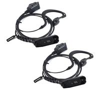 UAYESOK Oreillette en Forme de G pour Talkie-walkie Multi-Broches, Casque Radio de Police de sécurité avec Micro PPT, pour Motorola DP3400 DP3401 DP3600 DP3601 DP4400 DP4800 DP4801 Radio (2 Pièces)