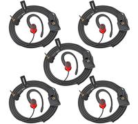 UAYESOK Oreillette pour Talkie-walkie 1 Broche, Prise Jack 2,5 mm en Forme de G, oreillette de sécurité Souple pour Motorola Talkabout TLKR T92 H20 PMR446 T60 T80 T82 XT180 Radio avec (5 pièces)