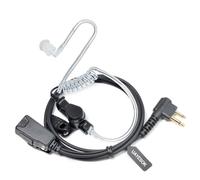 UAYESOK Oreillette radio cachée 2 broches pour Motorola DP1400 CP040 GP300 XT420 XT460 Hytera PD405 PD505 TC620 avec tube acoustique et microphone PTT (1 pièce)