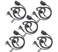 UAYESOK Oreillette radio en forme de G pour Motorola 2 broches DP1400 CP040 GP88 GP300 XT420 XT460 Hytera PD405 PD505 Kit de surveillance radio bidirectionnelle Walkie-Walkie Casque de police (5