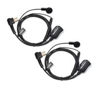UAYESOK Oreillette radio pour Motorola DP1400 CP040 CP200 GP88 GP88 XT420 XT460 CLS1410 Hytera PD405 PD505 Midland G15 G18 Kit de surveillance avec micro PTT 2 broches (2 pièces)