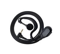 UAYESOK Oreillette Talkie walkie TLKR 1 Pin 2,5 mm G-Form Casque Écouteur avec Micro PTT pour Motorola Talkabout Radio T92 H20 PMR446 T62 T6 T7 T8 T9 T61 T80 T81 T82 RETEVIS RT45 Cobra 2 Voies